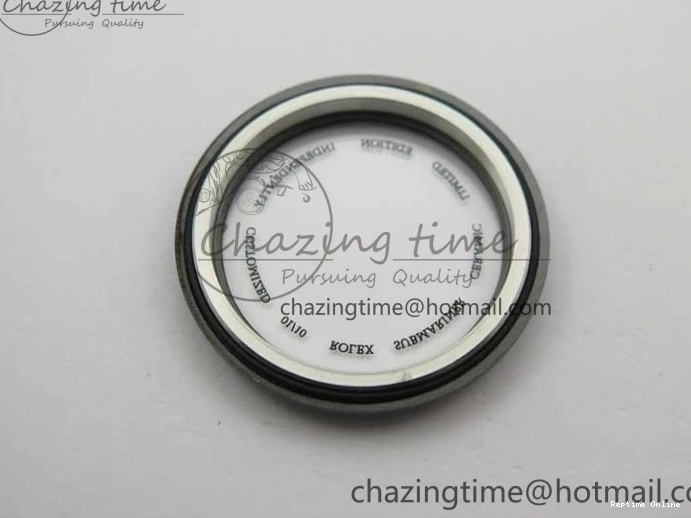 0109 Submariner 40mm Black Ceramic 5GF Best Edition Cream Dial on Black Rubber Strap SA Neat 2470